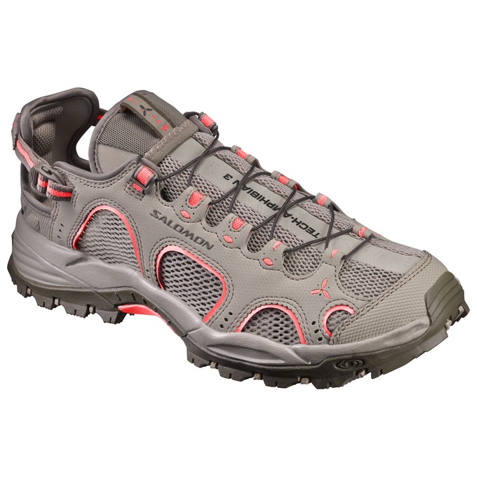 SALOMON TECHAMPHIBIAN 3 W Philippines - Women's Water Shoe - Light Brown | 591863-DYS